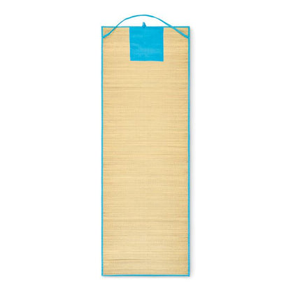 Turquoise - Back - MidOcean Rafia Straw Beach Mat