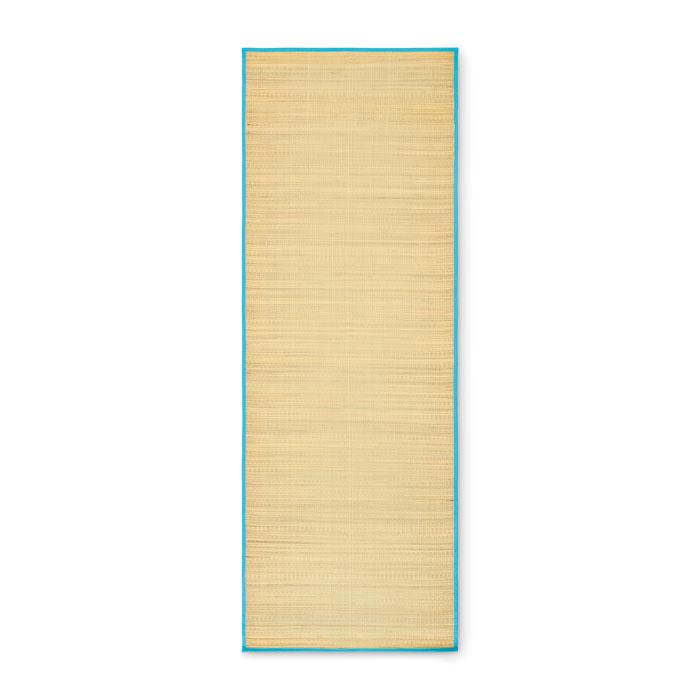 Turquoise - Side - MidOcean Rafia Straw Beach Mat