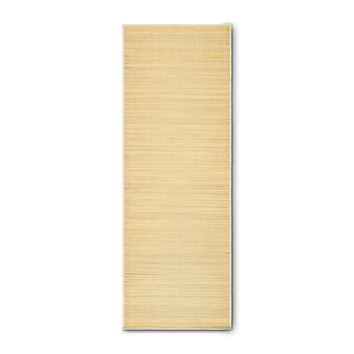 Beige - Side - MidOcean Rafia Straw Beach Mat