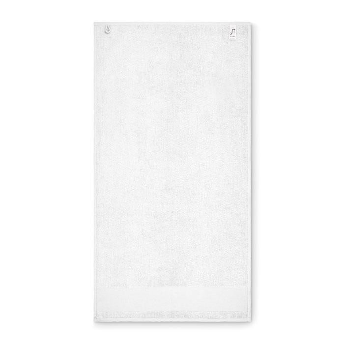 White - Side - MidOcean Island 50 Cotton Hand Towel
