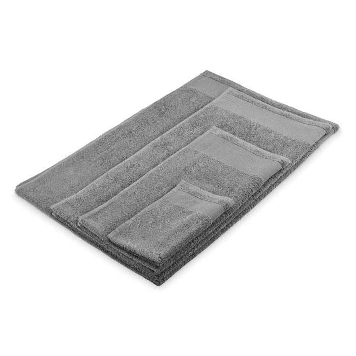 Stone Grey - Close up - MidOcean Island 50 Cotton Hand Towel