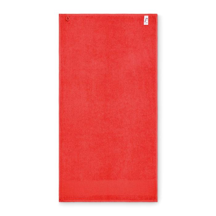 Red - Side - MidOcean Island 50 Cotton Hand Towel