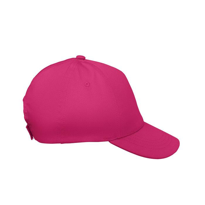 Fuchsia - Side - MidOcean Childrens-Kids Buzz Kids Baseball Cap