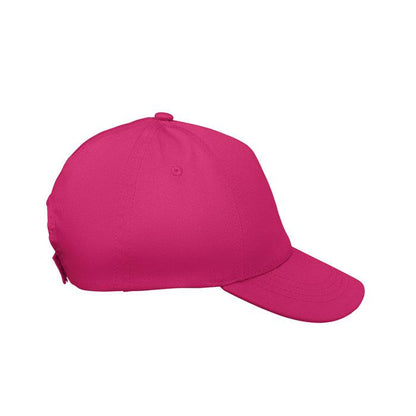 Fuchsia - Side - MidOcean Childrens-Kids Buzz Kids Baseball Cap