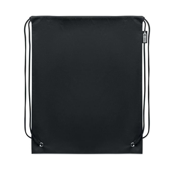 Black - Back - MidOcean Daffy Non-Woven Drawstring Bag
