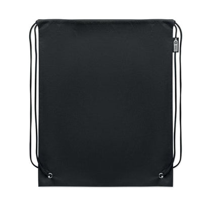 Black - Back - MidOcean Daffy Non-Woven Drawstring Bag