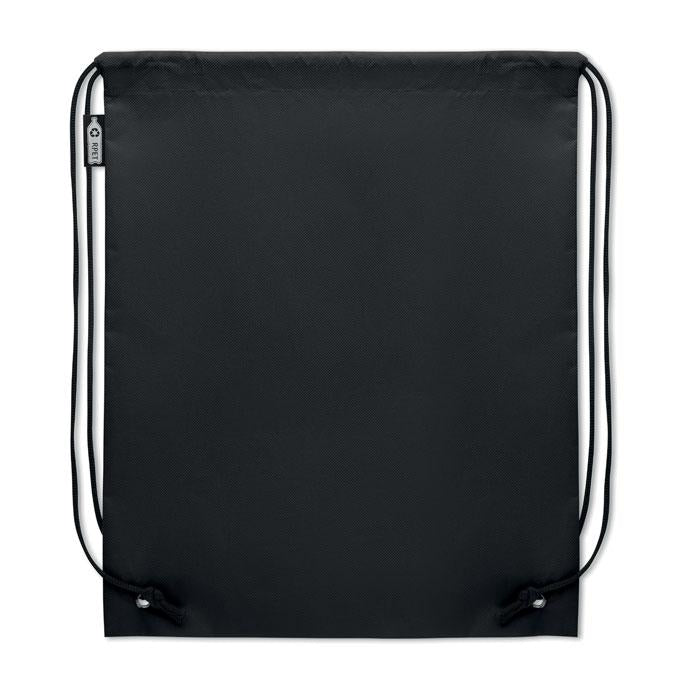 Black - Side - MidOcean Daffy Non-Woven Drawstring Bag