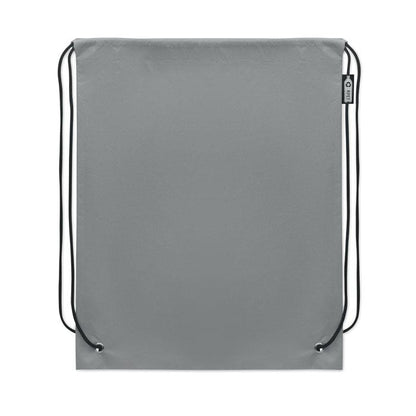 Grey - Back - MidOcean Daffy Non-Woven Drawstring Bag