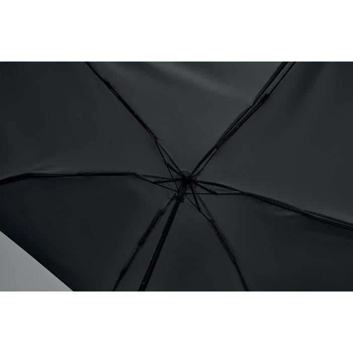 Black - Pack Shot - MidOcean Portland Sin Folding Umbrella