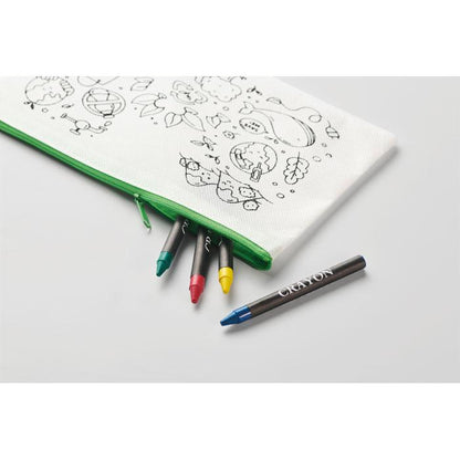 Lime - Pack Shot - MidOcean Cray Pencil Case Set
