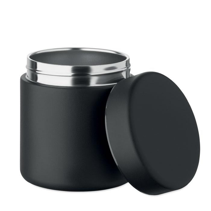 Black - Back - MidOcean Gosnack Double-Walled 500ml Lunch Box