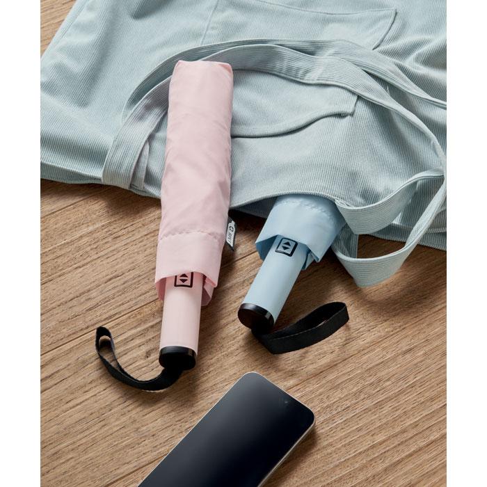 Baby Pink - Close up - MidOcean Agumbe Windproof Folding Umbrella