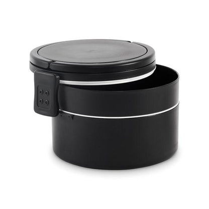 Black - Side - MidOcean Ensala Polypropylene Two Tier 950ml Lunch Box