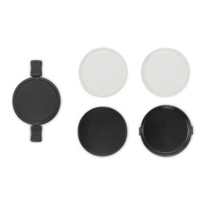 Black - Pack Shot - MidOcean Ensala Polypropylene Two Tier 950ml Lunch Box