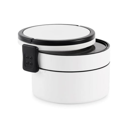 White - Side - MidOcean Ensala Polypropylene Two Tier 950ml Lunch Box