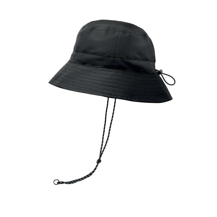 Black - Side - MidOcean Lanin Water Repellent Bucket Hat