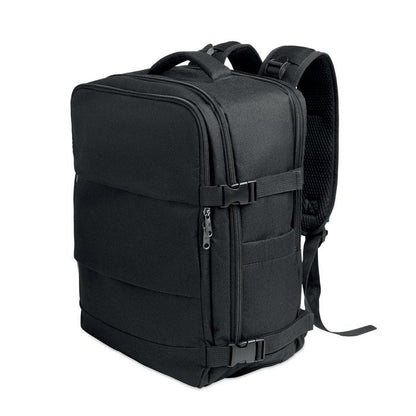 Black - Back - MidOcean Flyhigh RPET Backpack