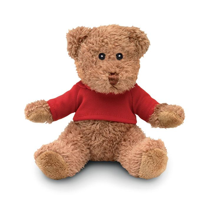 Red - Front - MidOcean Johnny T-Shirt Teddy Bear