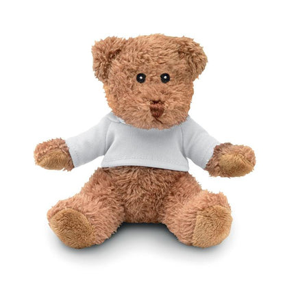 White - Front - MidOcean Johnny T-Shirt Teddy Bear