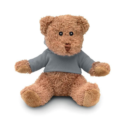 Grey - Front - MidOcean Johnny T-Shirt Teddy Bear