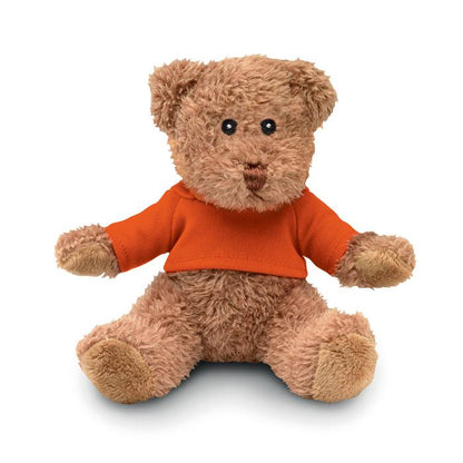 Orange - Front - MidOcean Johnny T-Shirt Teddy Bear