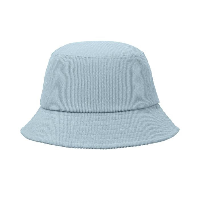 Baby Blue - Front - MidOcean Scoop Plain Corduroy Bucket Hat