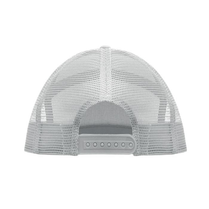White - Side - MidOcean Bead Flat Peak Trucker Cap