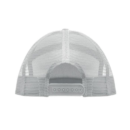 White - Side - MidOcean Bead Flat Peak Trucker Cap
