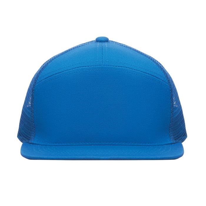 Royal Blue - Back - MidOcean Bead Flat Peak Trucker Cap