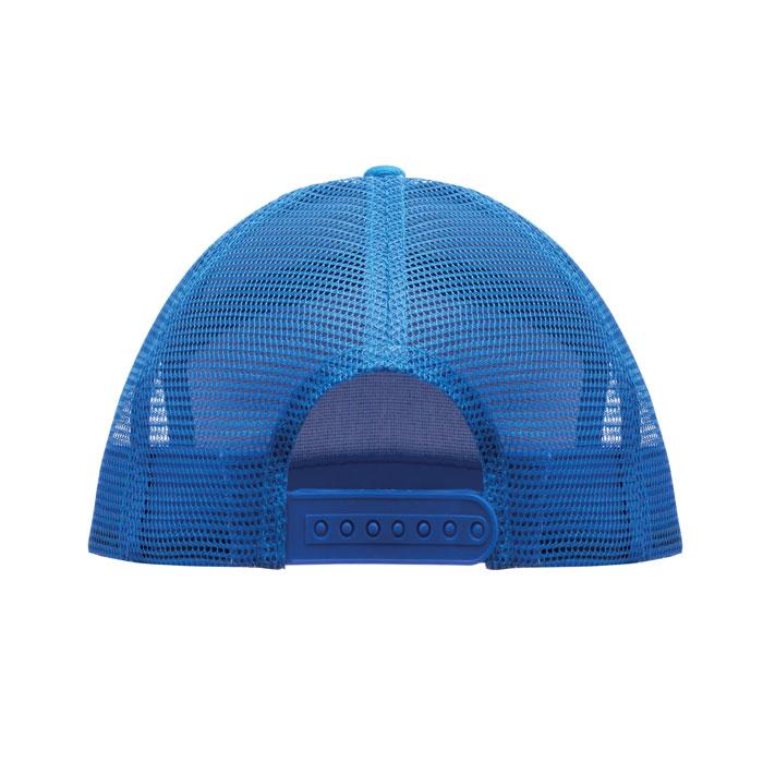 Royal Blue - Side - MidOcean Bead Flat Peak Trucker Cap