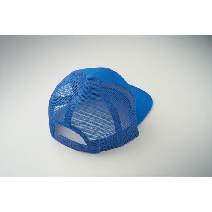Royal Blue - Pack Shot - MidOcean Bead Flat Peak Trucker Cap