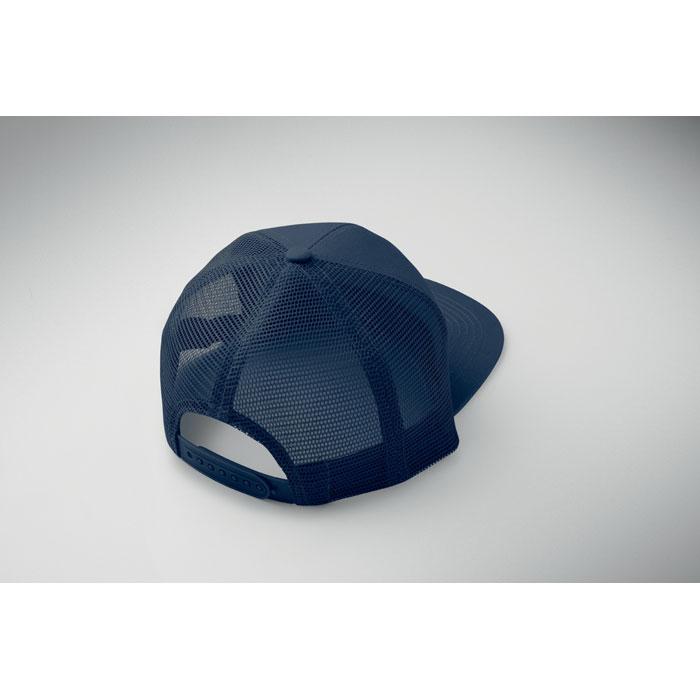 French Navy - Pack Shot - MidOcean Bead Flat Peak Trucker Cap