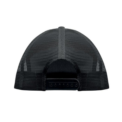 Black - Side - MidOcean Bead Flat Peak Trucker Cap