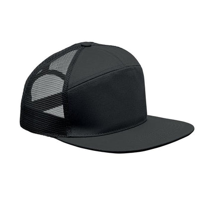 Front - MidOcean Bead Flat Peak Trucker Cap