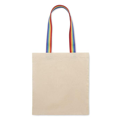 Multicoloured-Beige - Back - MidOcean Aurora Cotton Tote Bag