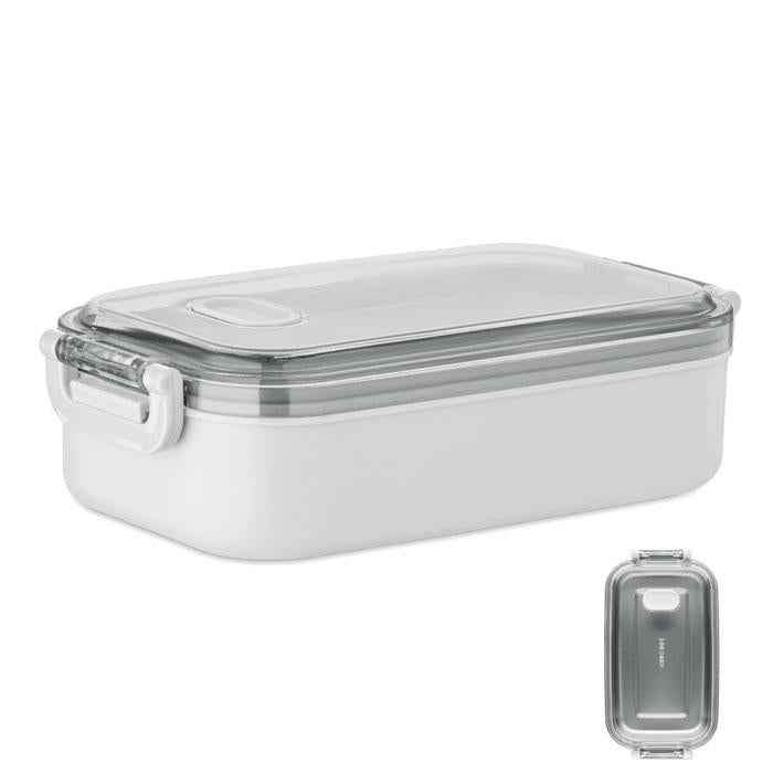 White - Front - MidOcean Hoagie Polypropylene Lunch Box