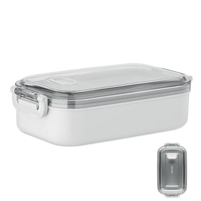White - Front - MidOcean Hoagie Polypropylene Lunch Box