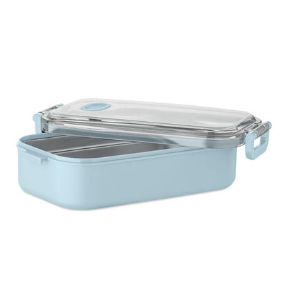 Baby Blue - Back - MidOcean Hoagie Polypropylene Lunch Box