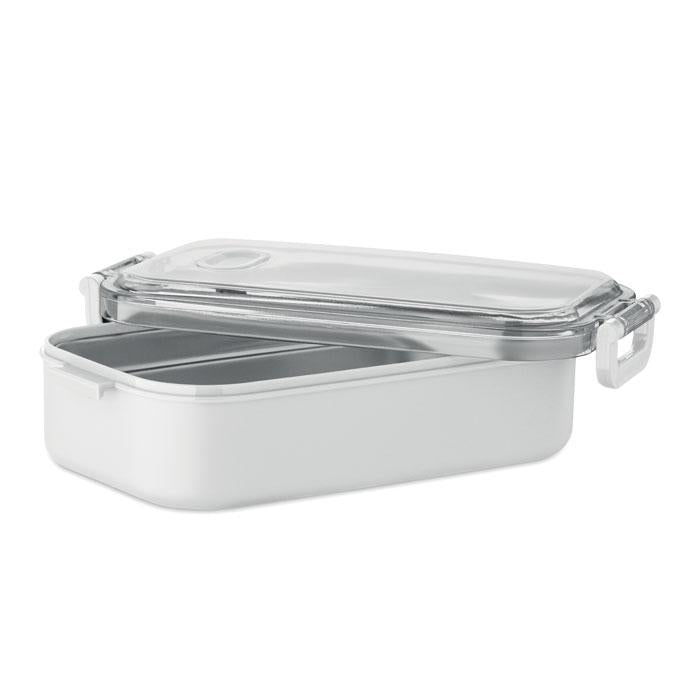 White - Back - MidOcean Hoagie Polypropylene Lunch Box