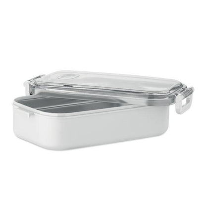 White - Back - MidOcean Hoagie Polypropylene Lunch Box