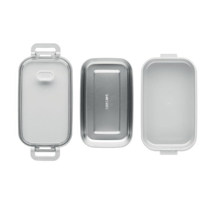 White - Side - MidOcean Hoagie Polypropylene Lunch Box