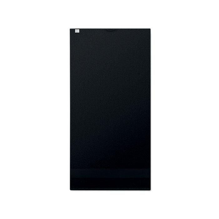 Black - Back - MidOcean Terry Organic Cotton Towel