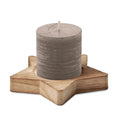 Grey - Front - MidOcean Lotus Star Candle & Holder