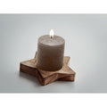 Grey - Back - MidOcean Lotus Star Candle & Holder