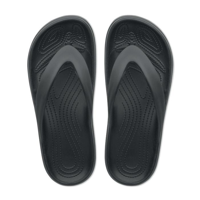 Black - Close up - MidOcean Unisex Adult EVA Slippers