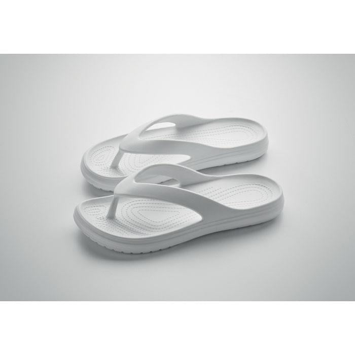 White - Close up - MidOcean Unisex Adult EVA Slippers