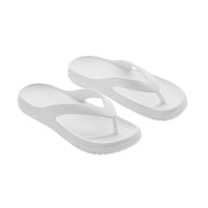 White - Side - MidOcean Unisex Adult EVA Slippers