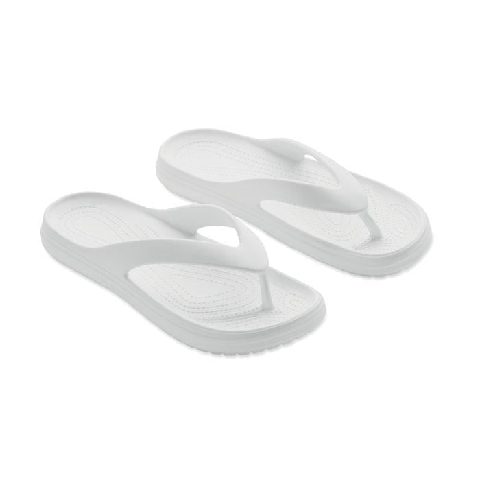 White - Pack Shot - MidOcean Unisex Adult EVA Slippers