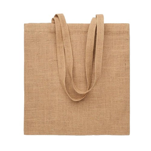 Front - MidOcean Zolang Jute Long Handle Shopper Bag