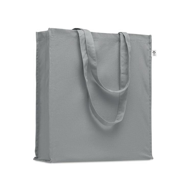 Grey - Front - MidOcean Bente Organic Cotton Shopper Bag